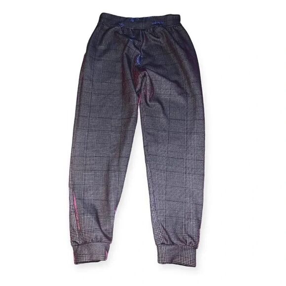 Noli Yoga Size M Vienna Metallic Plaid Joggers - Picture 3 of 4